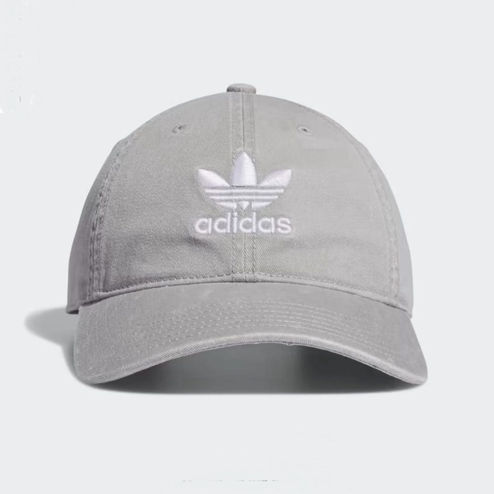 Adidas - Relaxed Strap-back Hat - Grey - NEW
